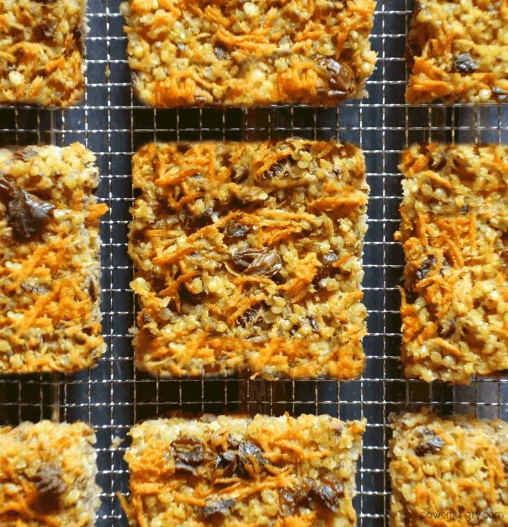 Carrot Cake Millet Breakfast Bars (Vegan, Gluten-Free, Oil-Free)