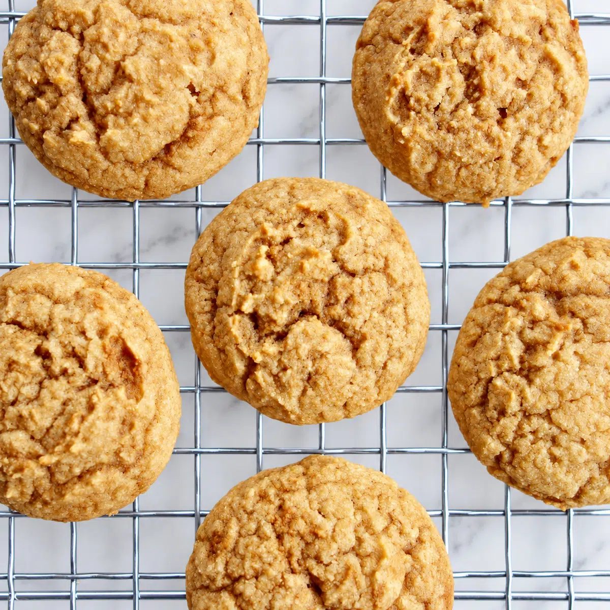 cassava flour cookies cooling on cooling rack