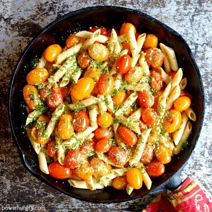 High-Protein Vegan Cherry Tomato Pasta (Grain-free)