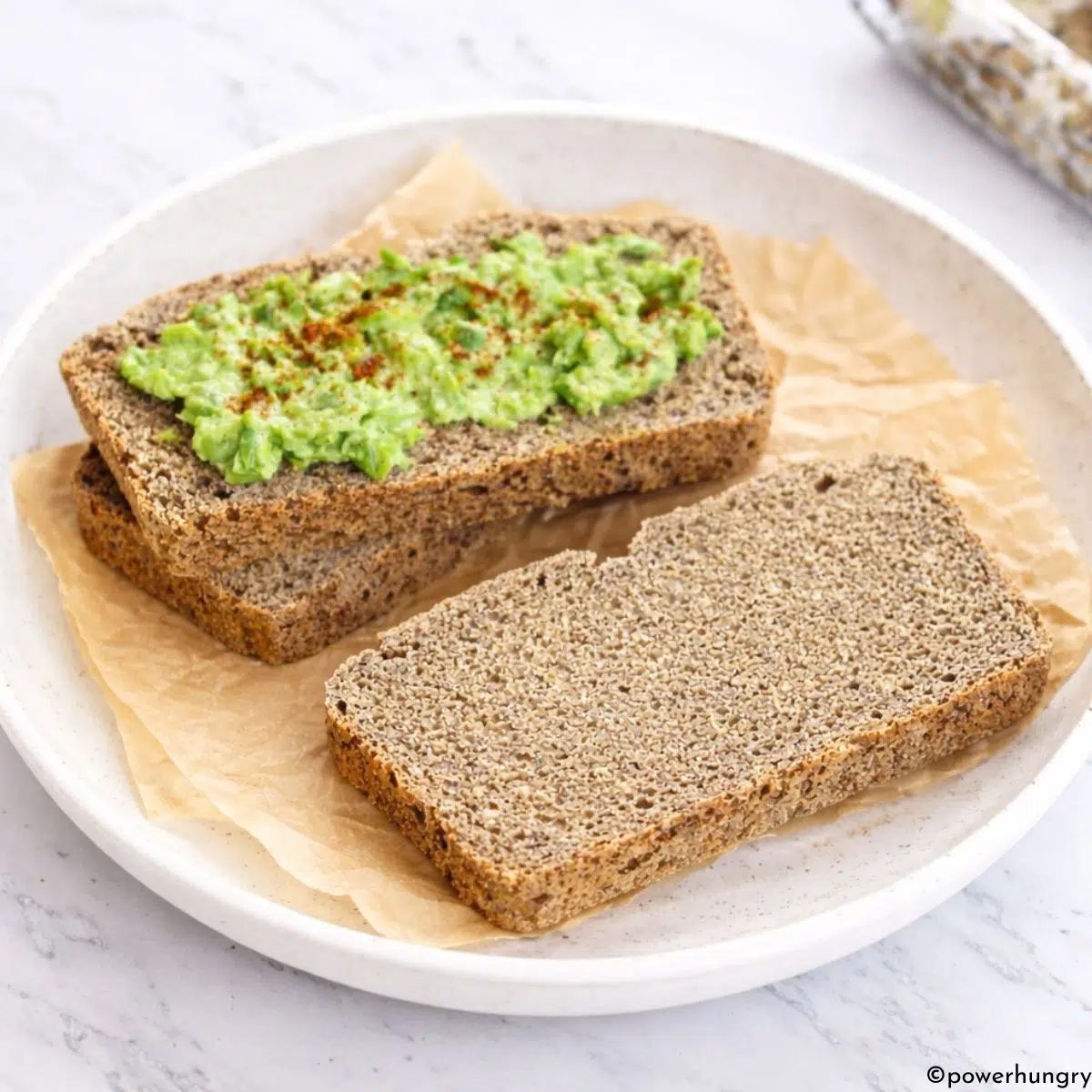 Chickpea Flour Flax Sandwich Bread (V, GF, Oil-free)