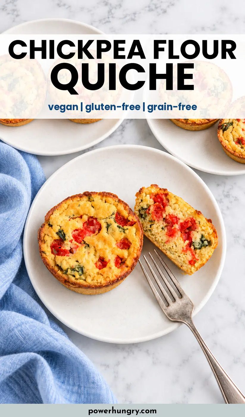 chickpea flour quiches pinterest pin