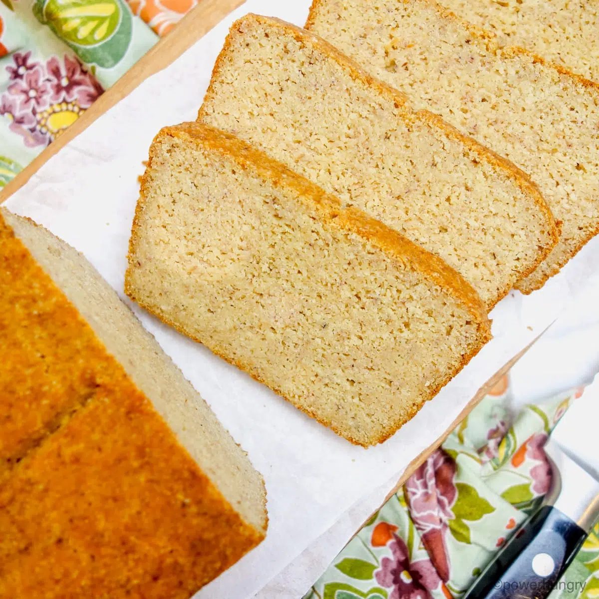 Vegan Almond Flour Bread with Yeast (Oil-free, GF)