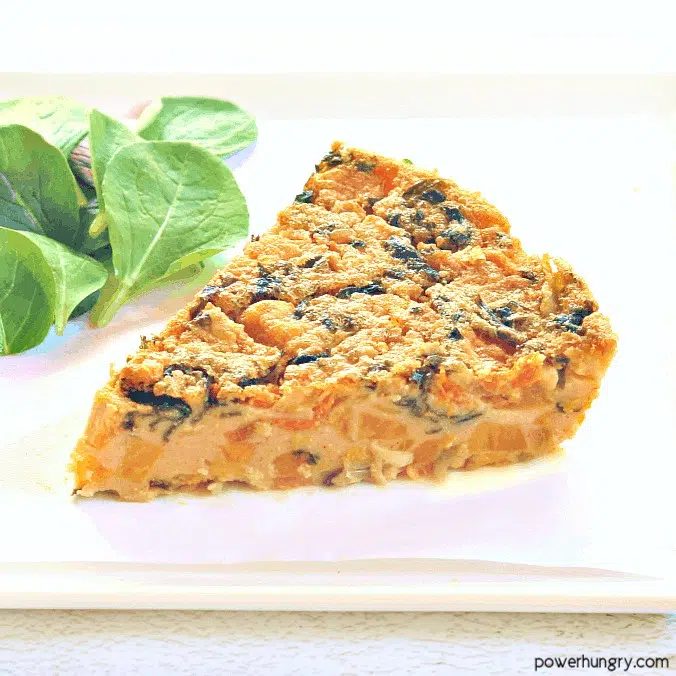 Sweet Potato Kale Chickpea Flour Frittata {vegan, soy-free}