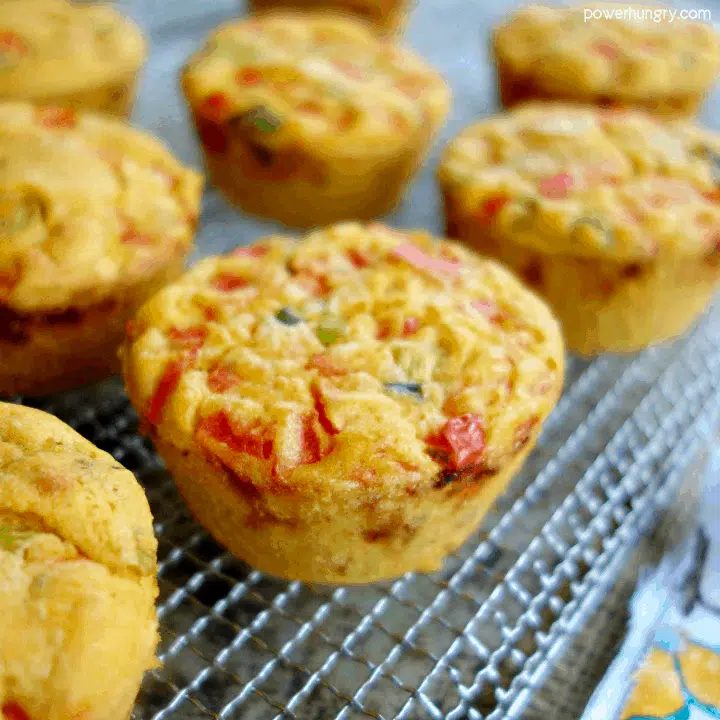 Vegan Hash Brown Omelet Muffins (Made w/ Chickpea Flour)