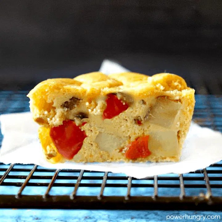 Chickpea Flour Tortilla Espanola Muffins (Vegan, Grain-free)