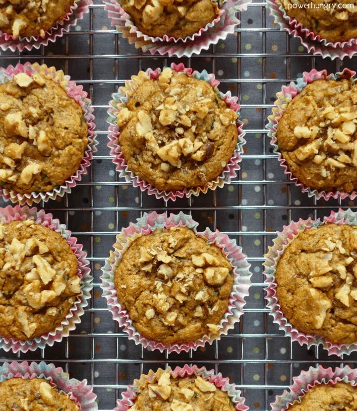 Chickpea Flour Zucchini Muffins (Vegan, Oil-Free, Grain-Free)