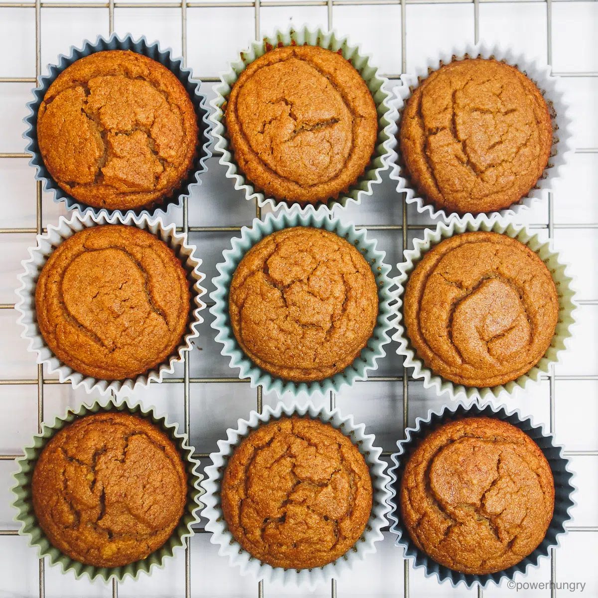 3 Ingredient Chickpea Flour Date Muffins (V, GF, Oil-Free)