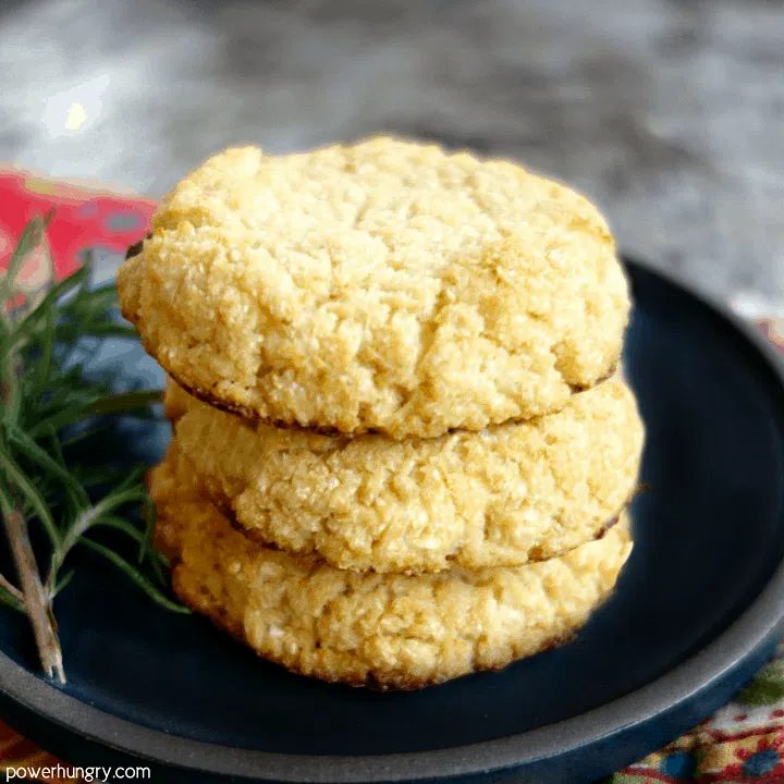 Vegan Gluten-Free Cauliflower Biscuits (4 ingredients, Oil-free)