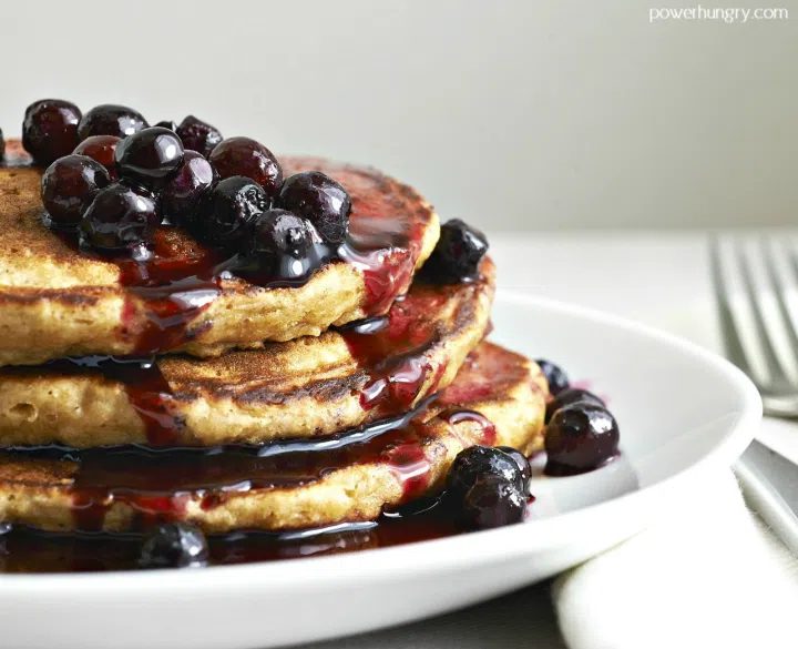 Vegan Chickpea Flour Pancakes (3-ingredients, Grain-free)