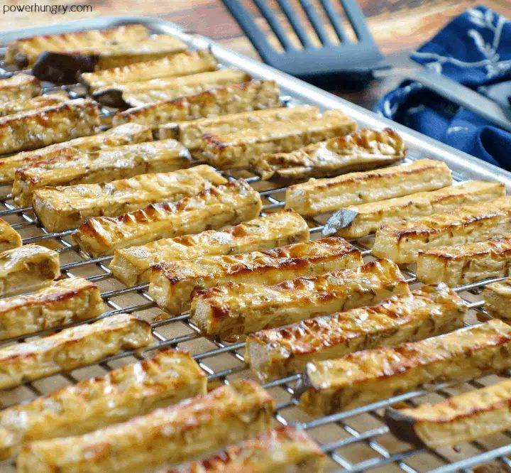 Baked Chickpea Flour Eggplant Fries {Grain-Free, Vegan}