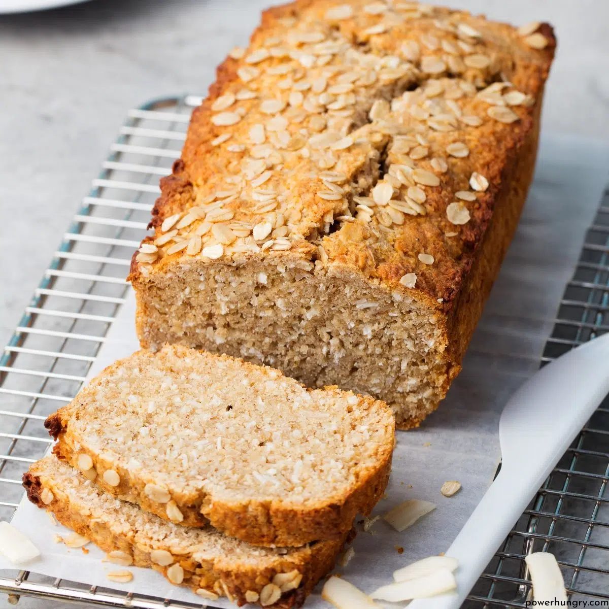 Chickpea Flour Oat Bread (Yeast-free, Oil-free, GF)