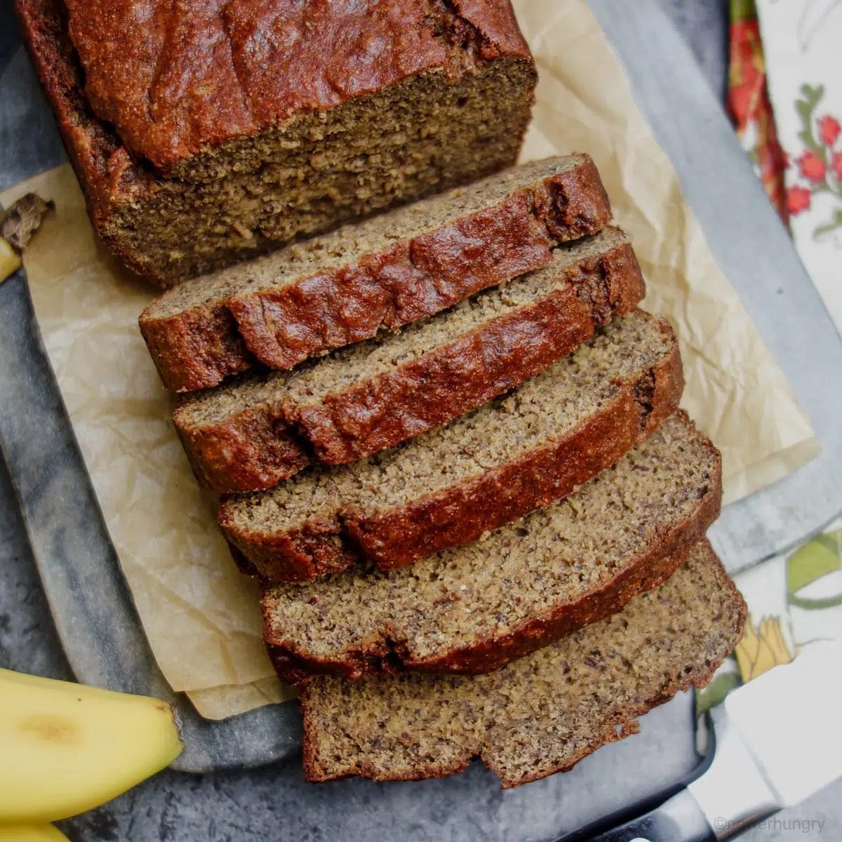 Vegan Chickpea Flour Banana Bread (Grain-free, Oil-free)