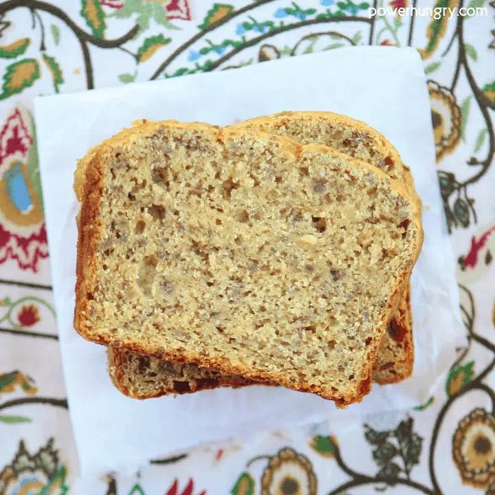 Vegan Maple Chickpea Flour Banana Breads (Grain-free, Oil-free)