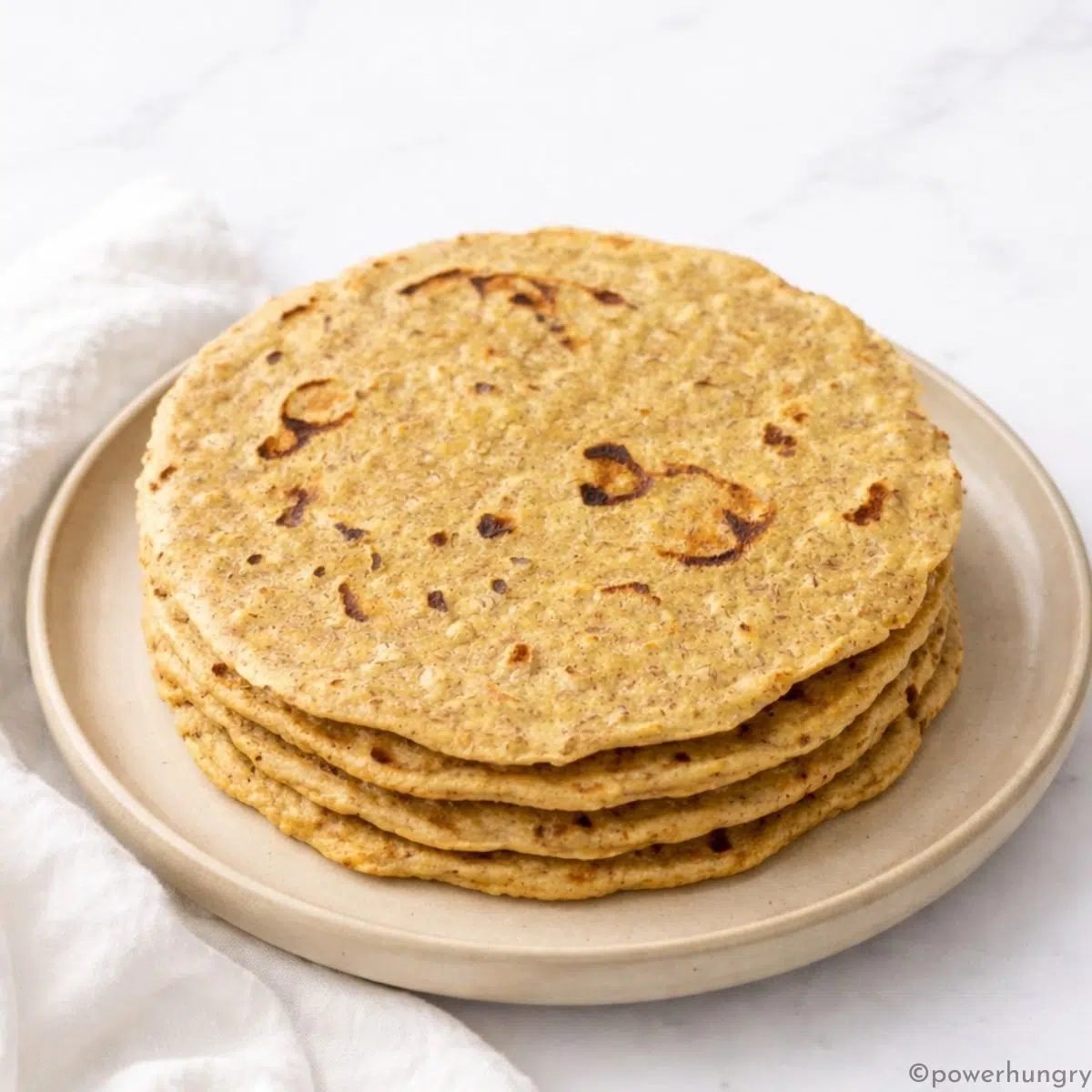 High Protein Chickpea Flour Tortillas (Grain-Free, 2-Ingredients)