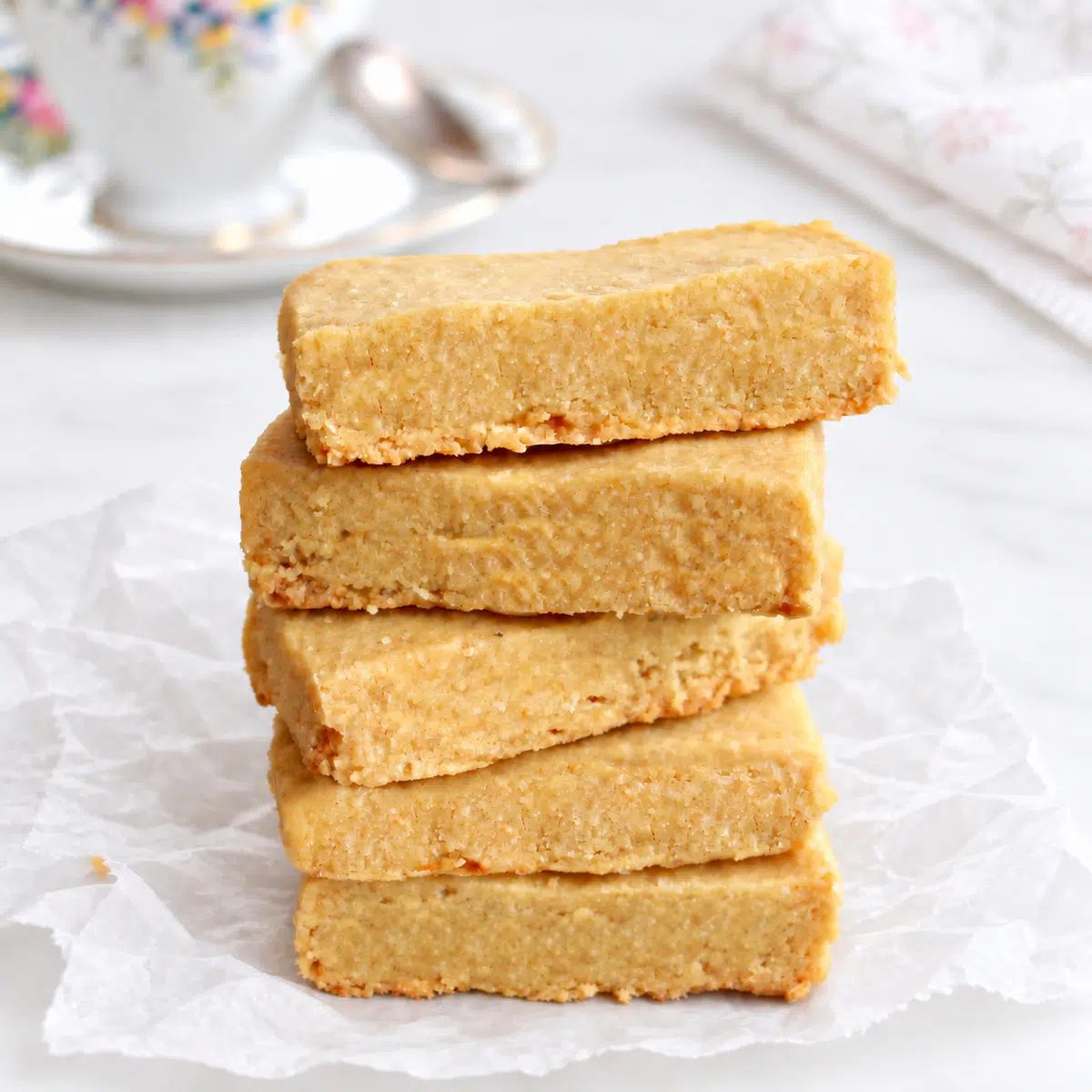 Chickpea Flour Shortbread Cookies