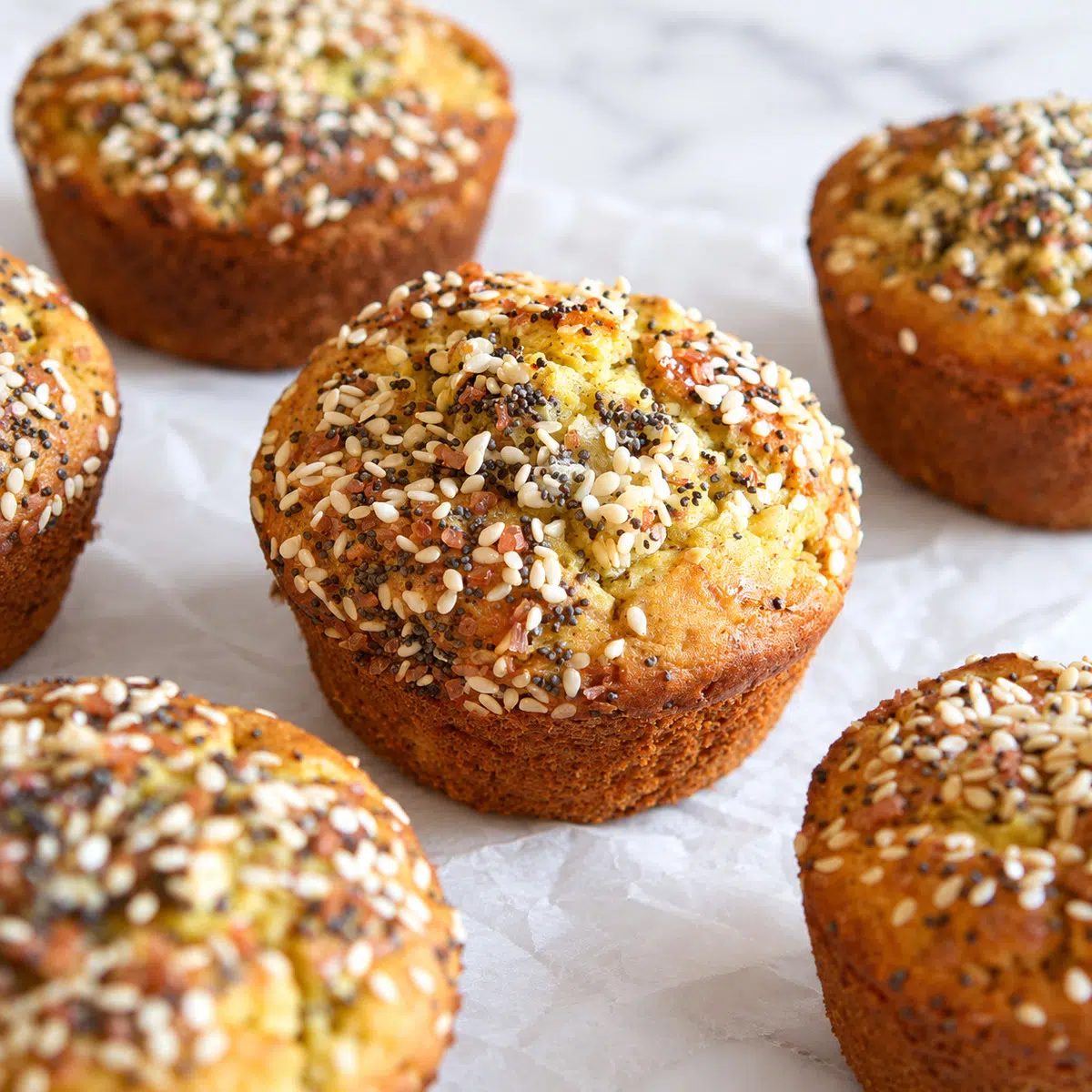 close-up of chickpea flour rolls