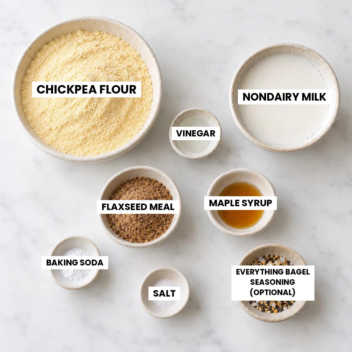 ingredients for chickpea flour rolls
