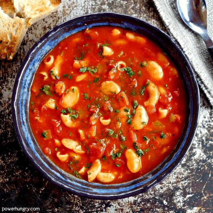 High Protein Pasta Fagioli Soup