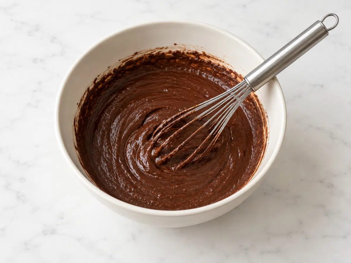 wet ingredients for vegan chocolate buckwheat muffins