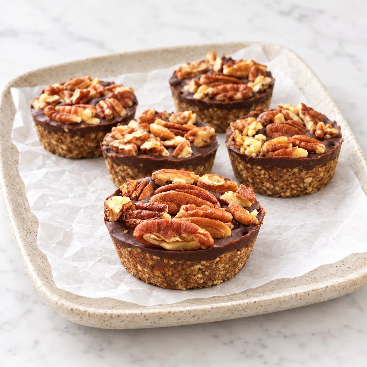 Chocolate Pecan Pie Protein Bars (Vegan, No Bake)