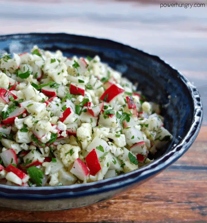 Chopped Radish Cauliflower Salad