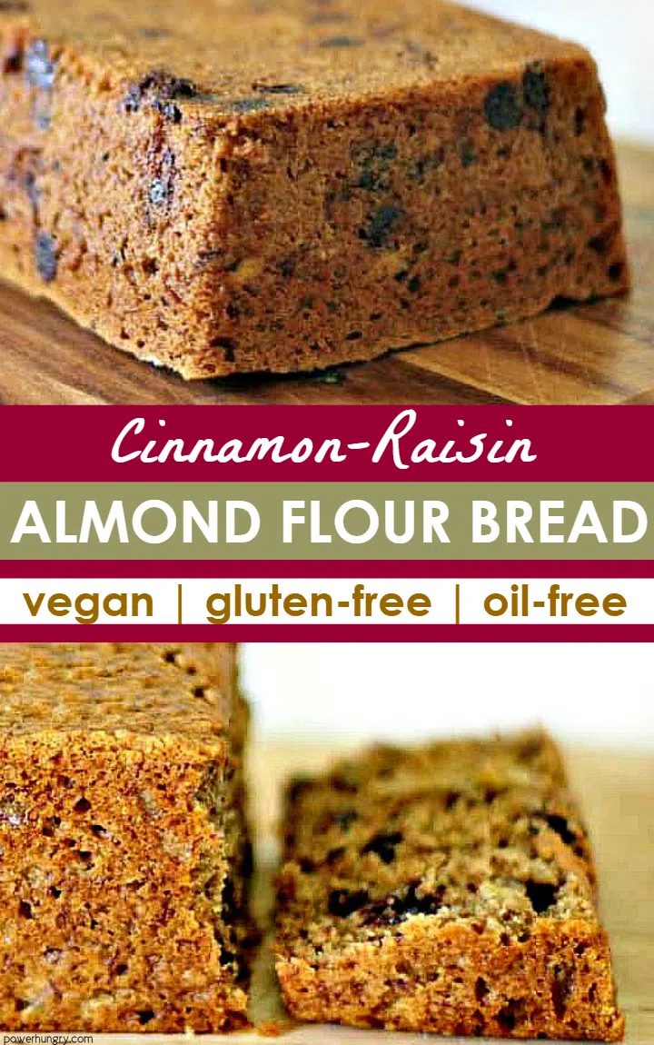 collage of cinnamon raisin almond bread photos