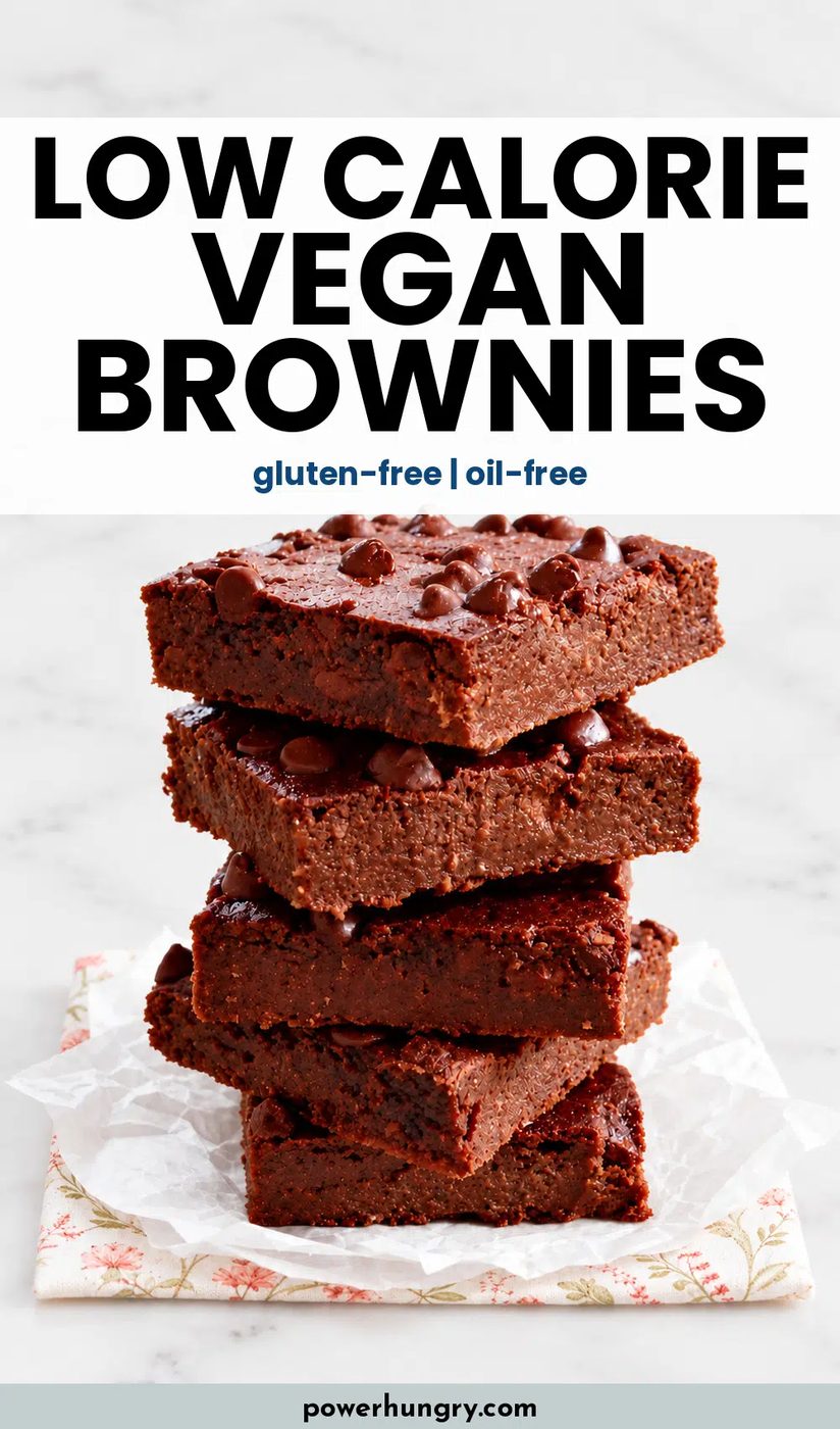 low calorie vegan brownies pinterest pin