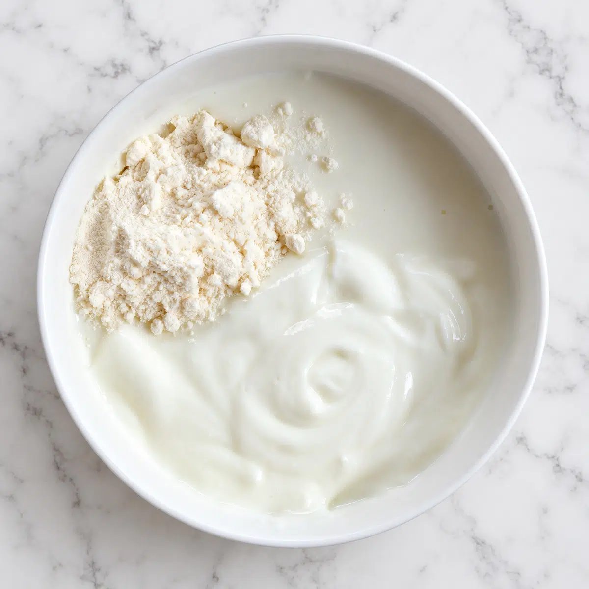 coconut flour hunger buster unmixed ingredients