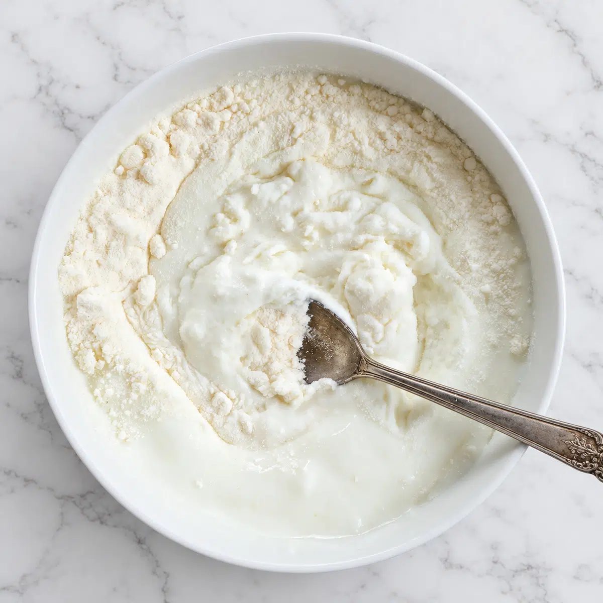 mixed ingredients for coconut flour hunger buster