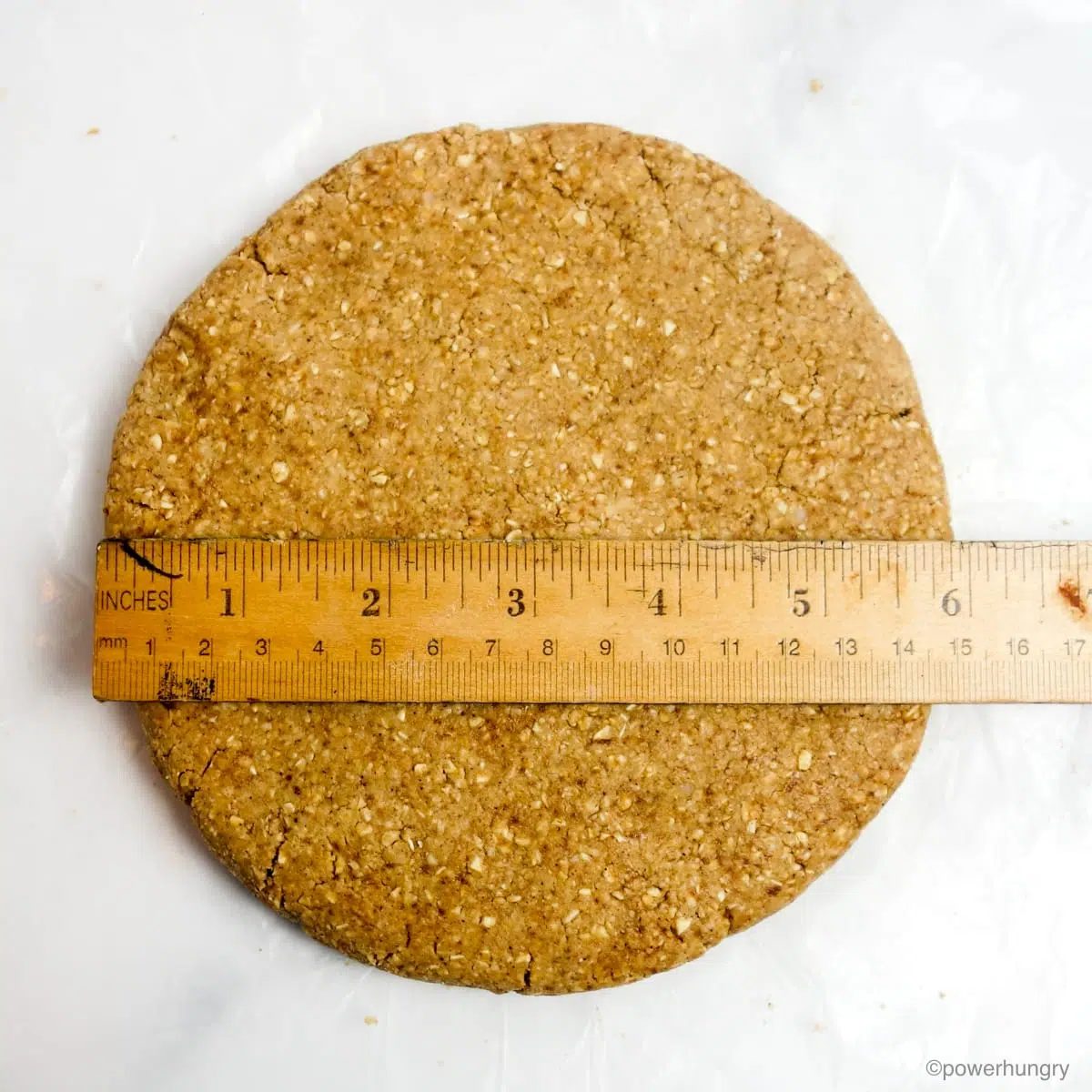 gingerbread scone dough shaped into a 6-inch circle