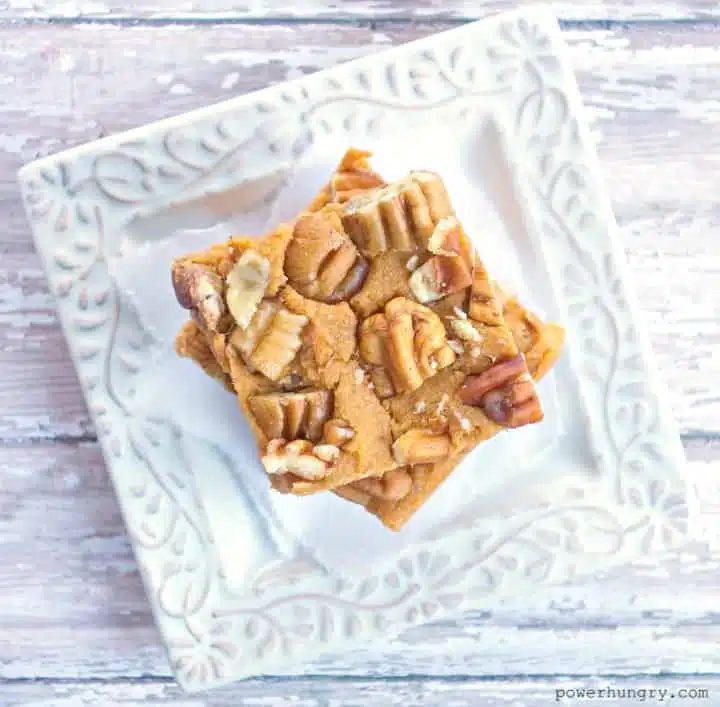 Coconut Flour Sweet Potato Blondies (V, GF, oil-free)