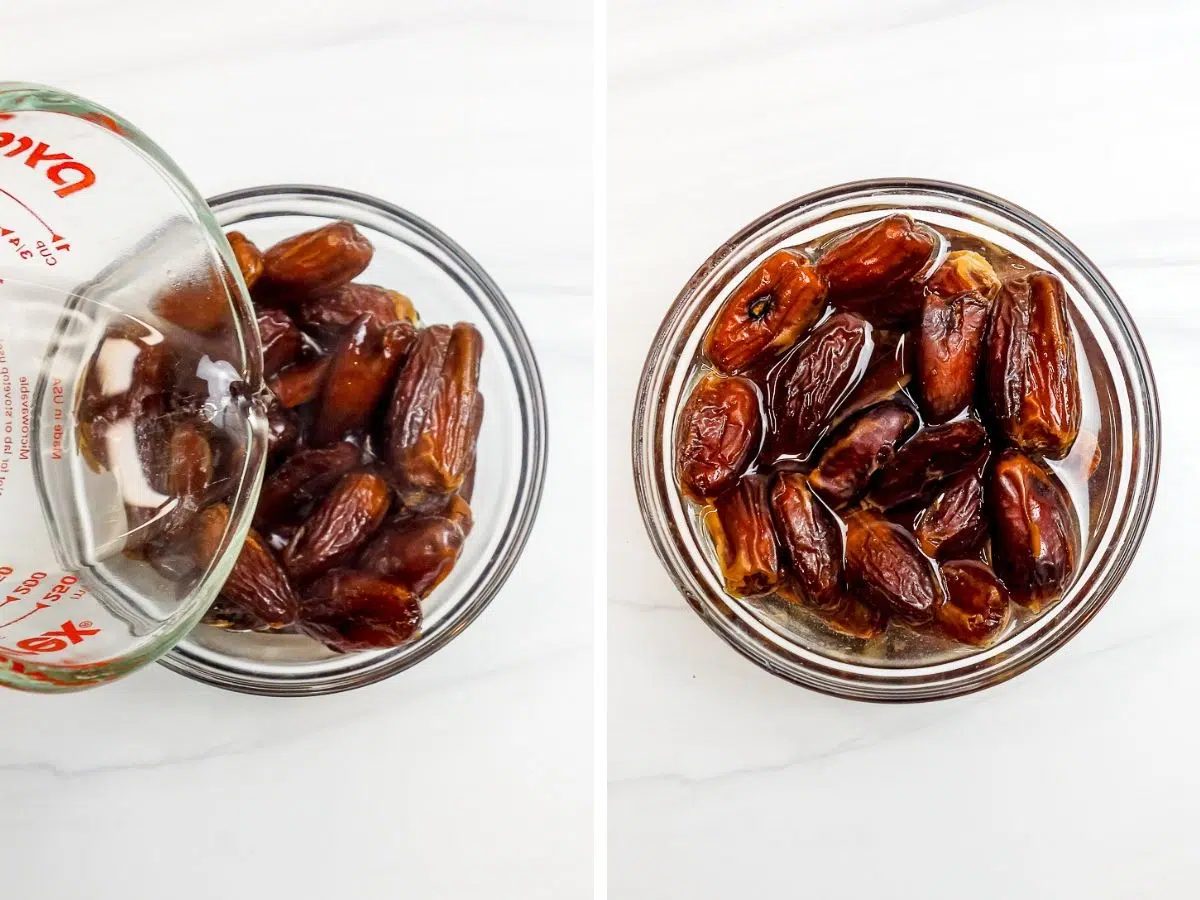 date brownies soaked dates