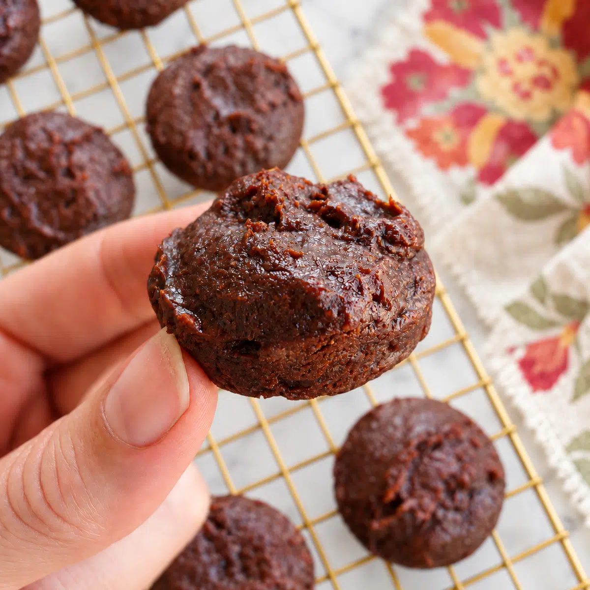 hand held date brownie