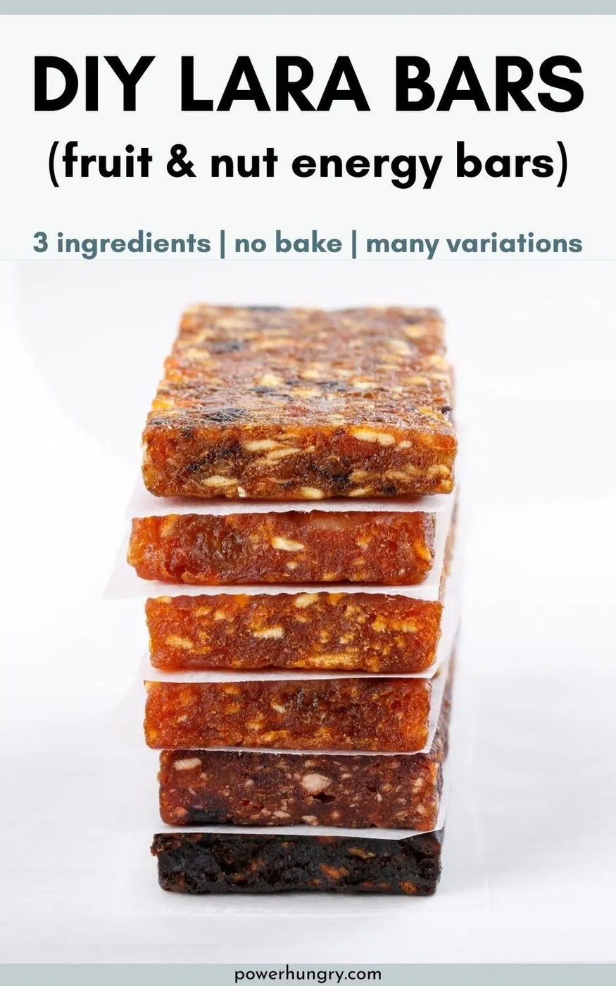 stack of LARA Bars separated by parchment paper