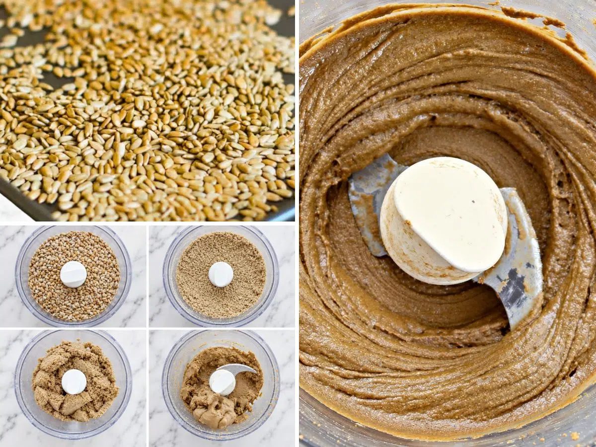 process steps for sunflower seed butter