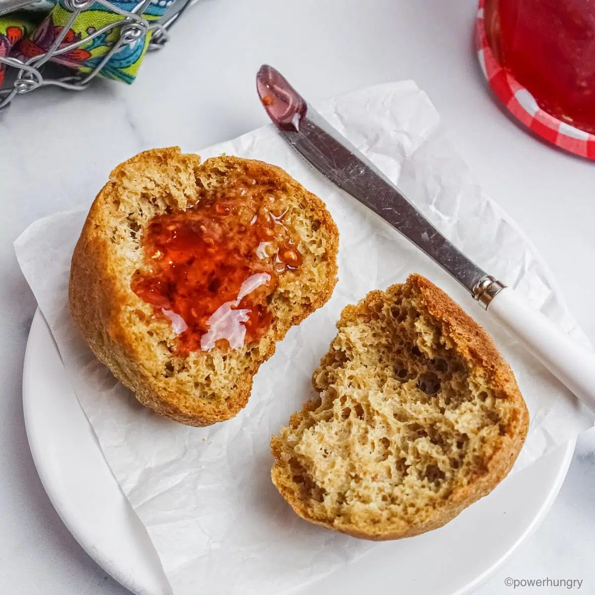 Straightforward 2-Ingredient Fluffy Flax Rolls (V, GF, Oil-Free)