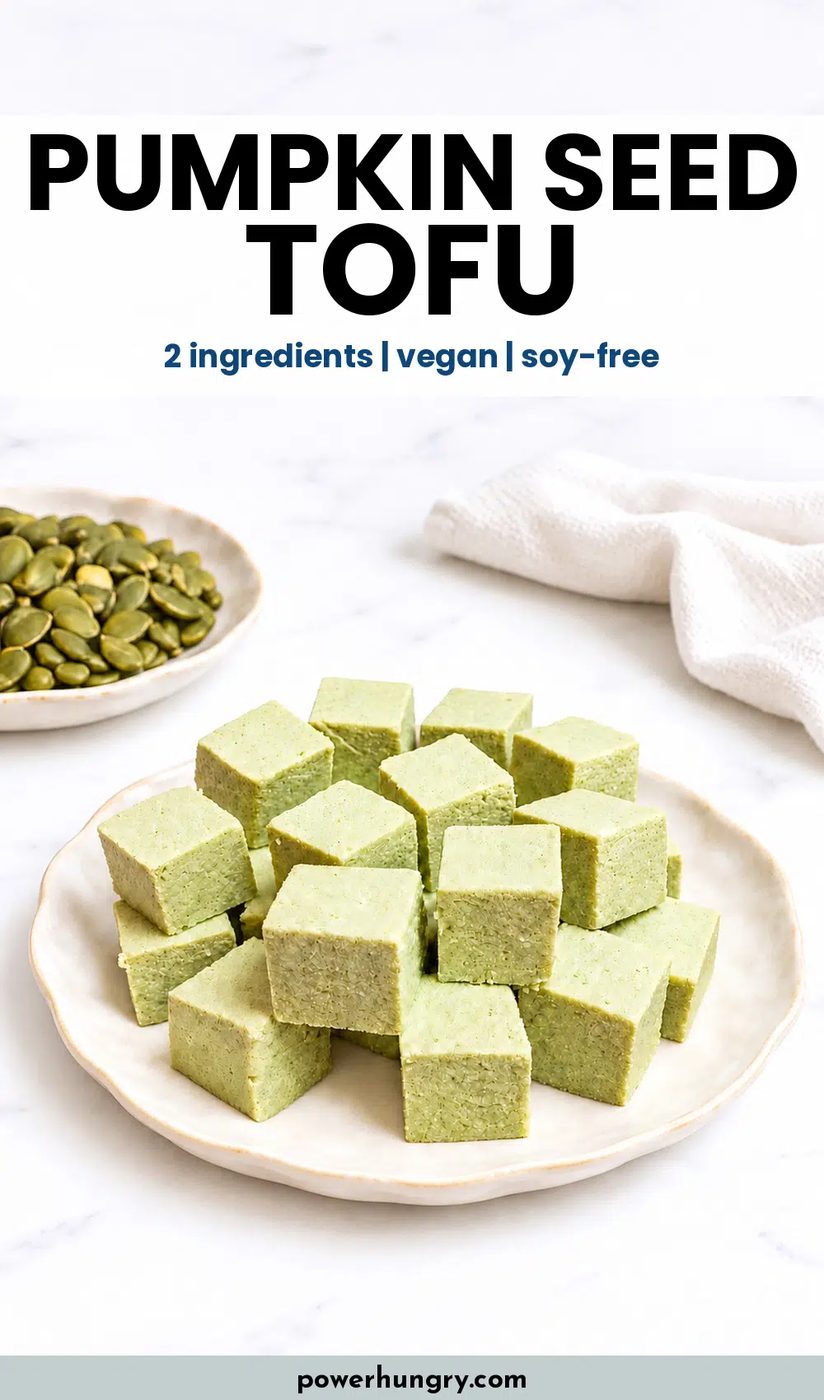 pumpkin seed tofu pinterest pin