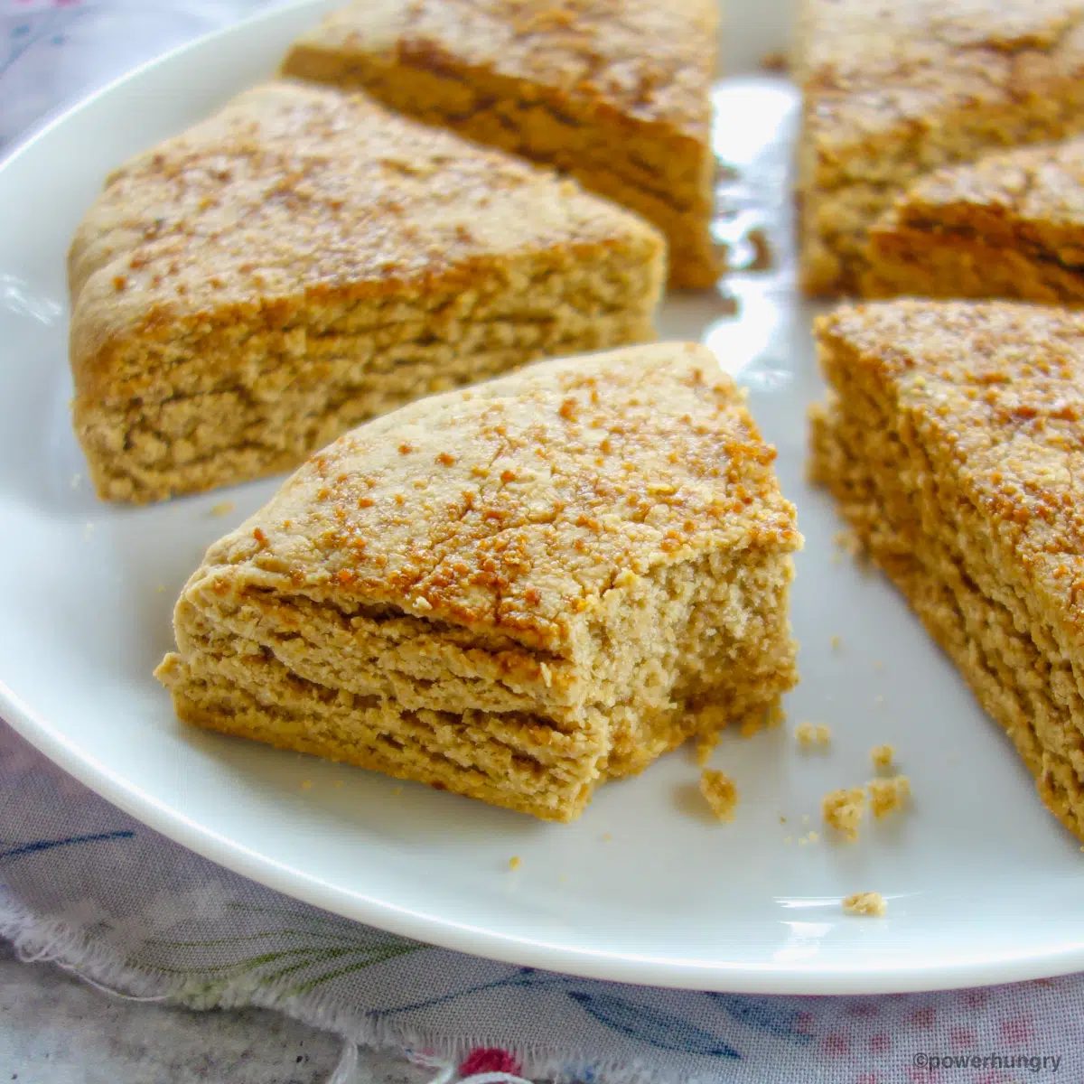 oat scone on a plate