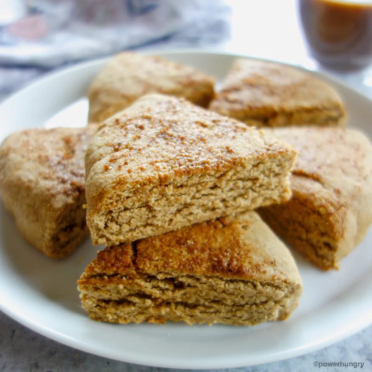 plate of 4 ingredient oat scones