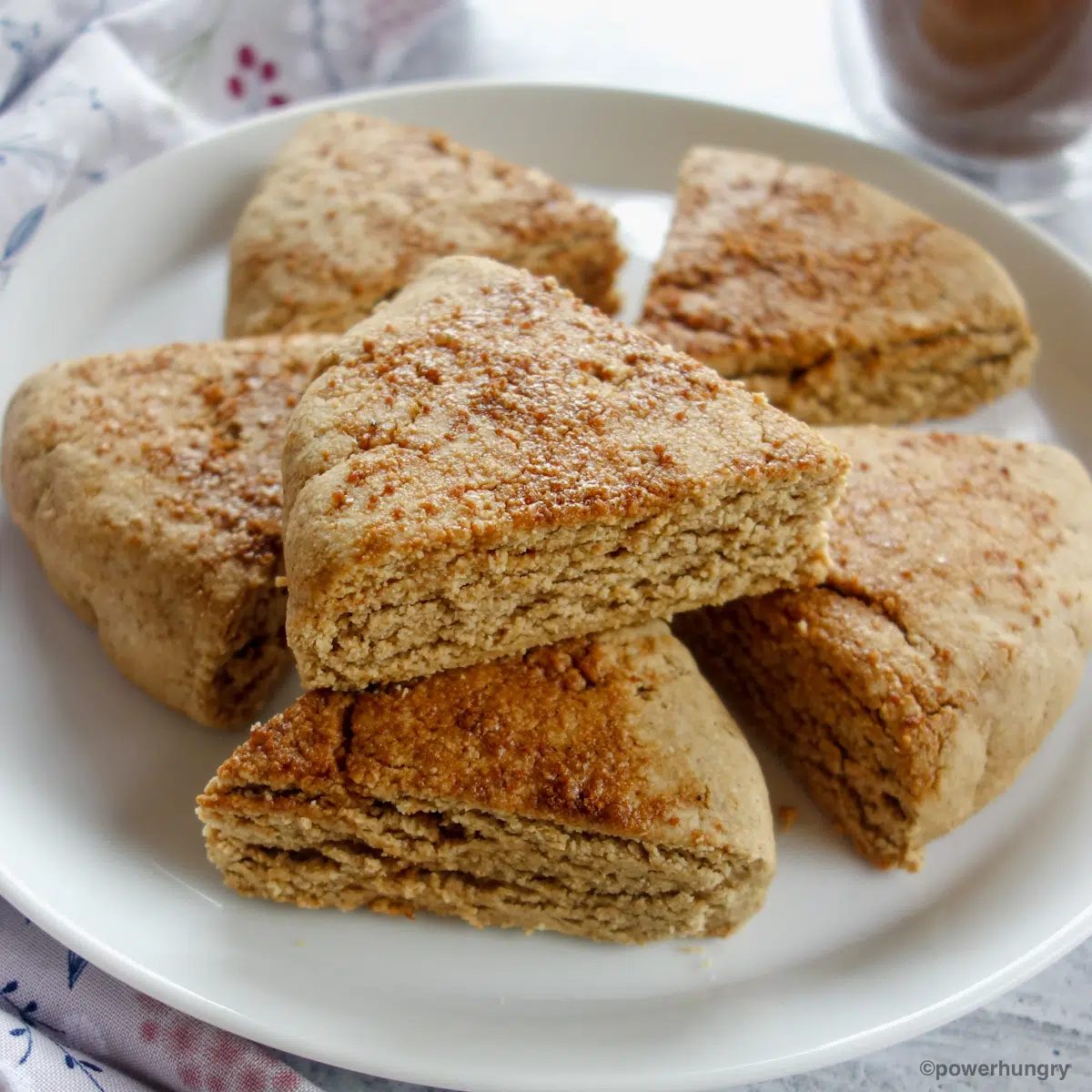 So Straightforward 4 Ingredient Oat Scones (Vegan, Oil-free, GF)