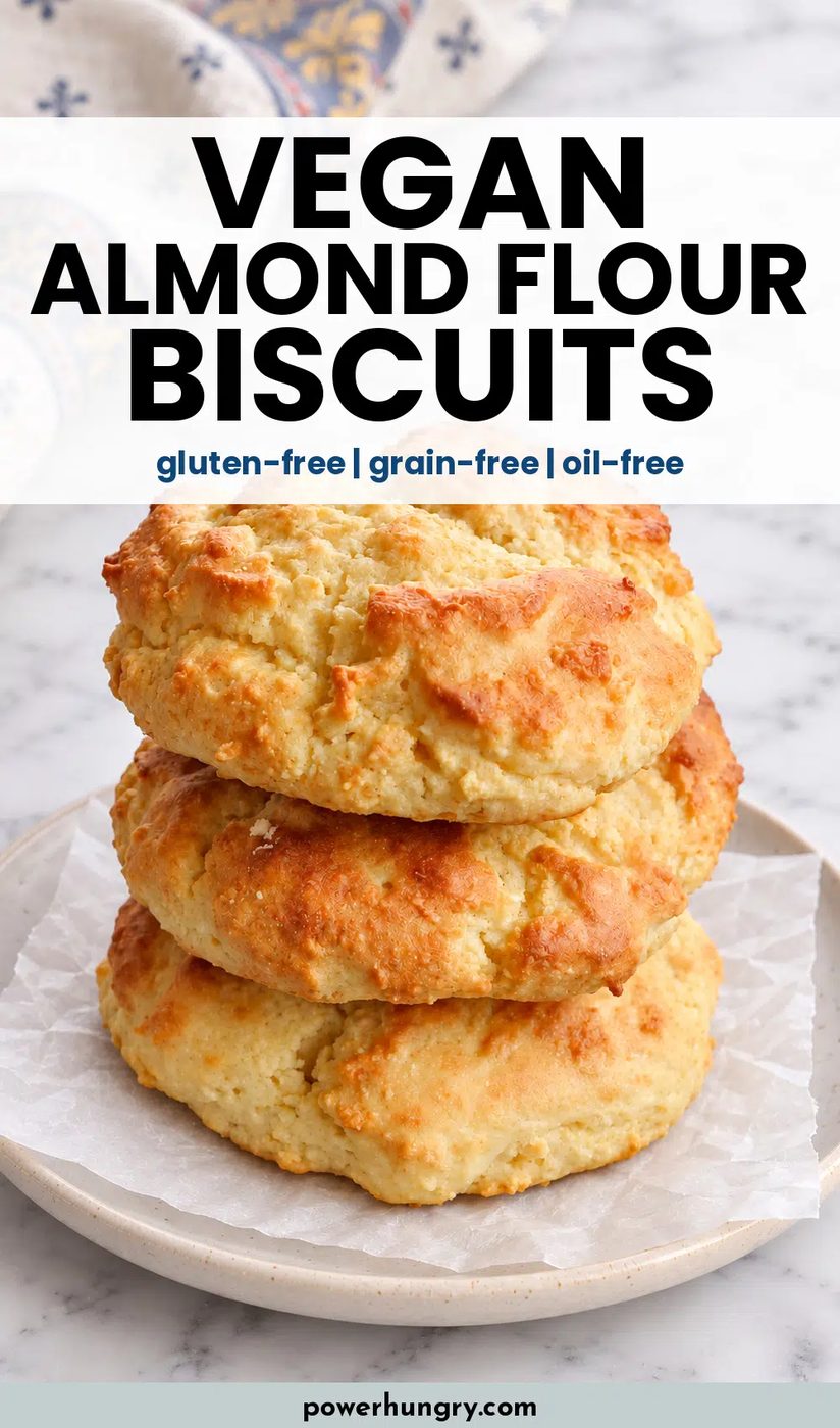 vegan almond flour biscuits pinterest pin
