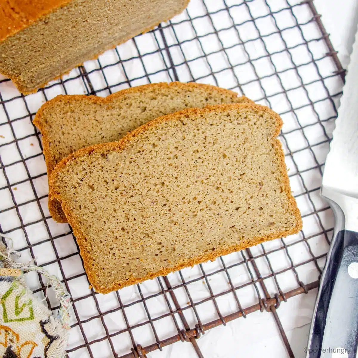 Straightforward High Protein Sandwich Bread (4 ingredients, V, GF, Oil-Free)