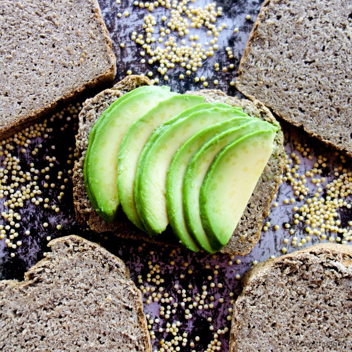3-Ingredient Chia Millet Bread (V, GF, Oil-Free)