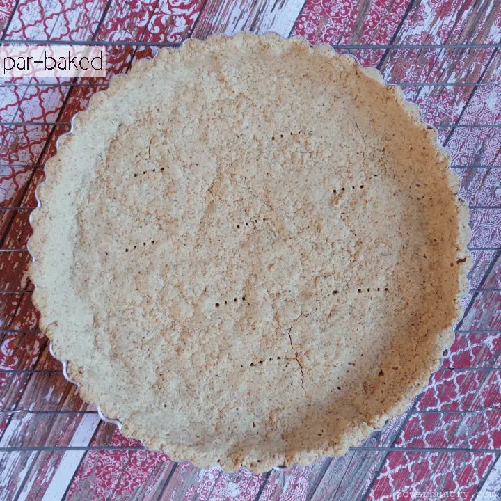 baked pie crust made with tiger nut flour