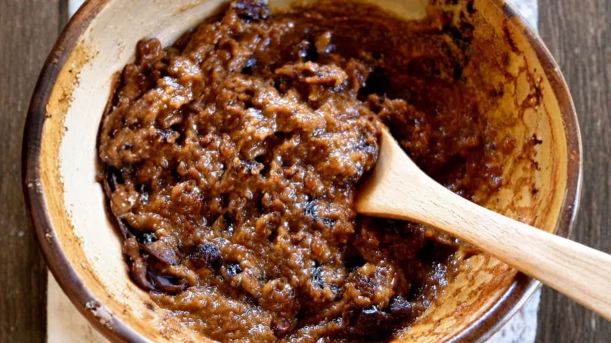 dough for vegan flaxseed breakfast cookies