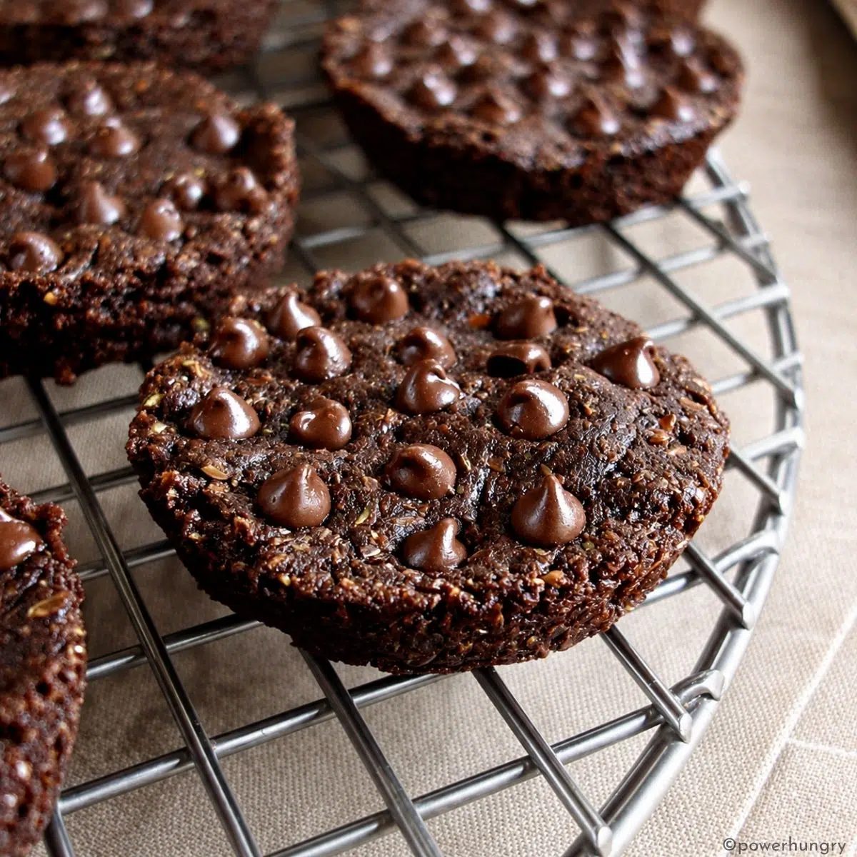 Chocolate Flaxseed Cookies (Fudgy & Vegan)