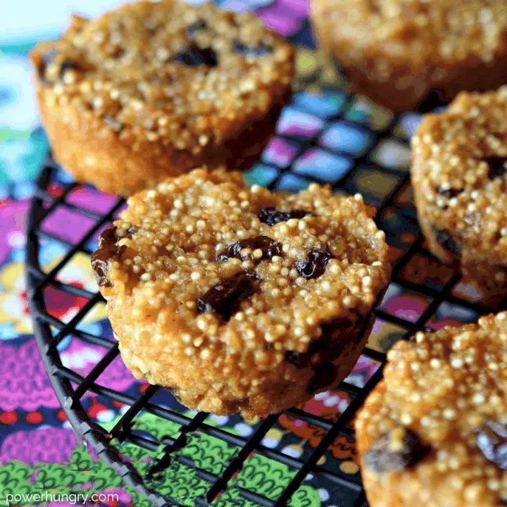 4-Ingredient Flourless Apple Millet Muffins (V, GF, Oil-free)