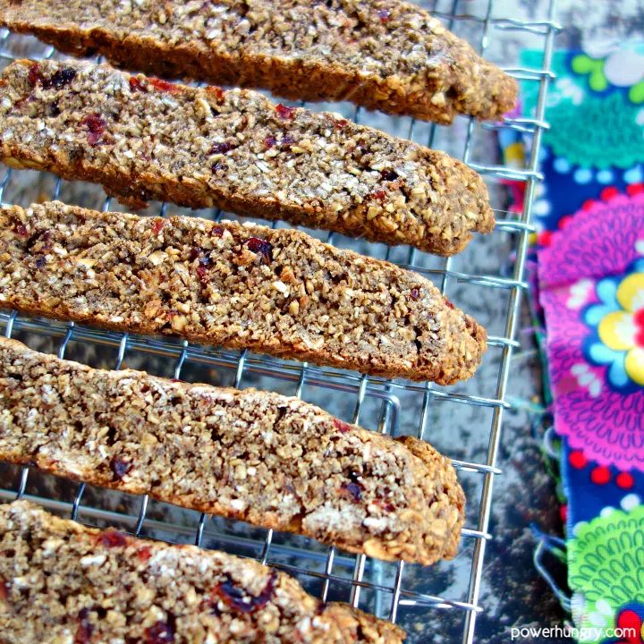 100% Oat Biscotti (Vegan, flourless, GF)
