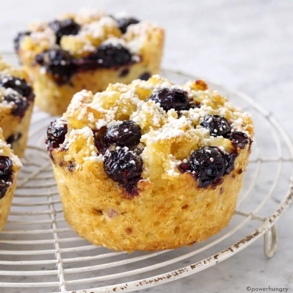 French toast muffins, cooling