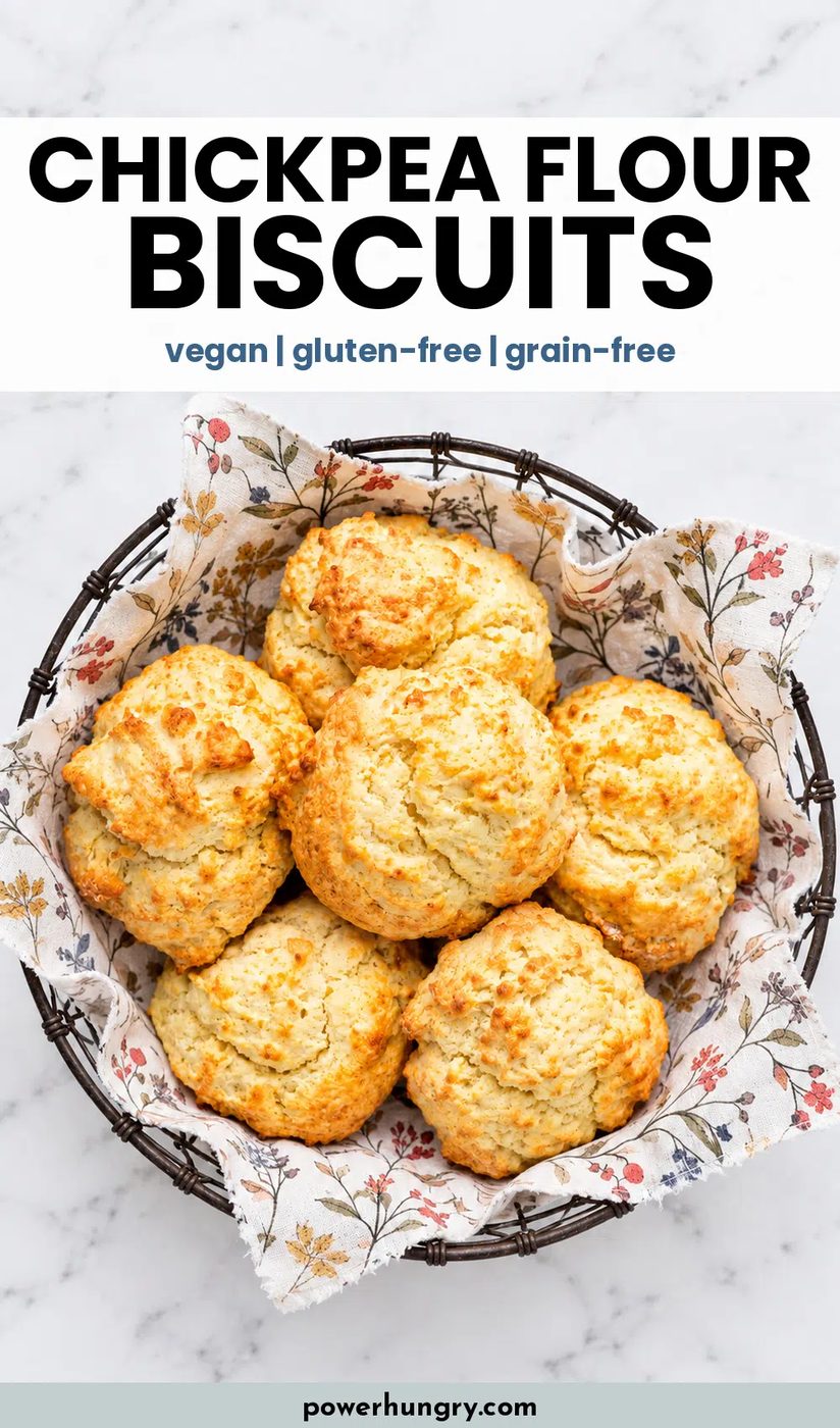 chickpea flour biscuits pinterest pin